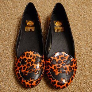 Strangecvlt jack o Lantern leopard flats size 10